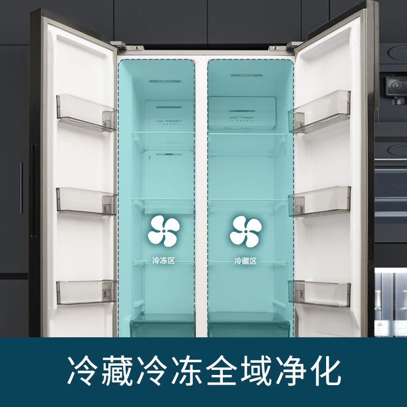 康佳大容量对开门510升家用电冰箱图片