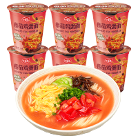 海福盛 方便面 番茄鸡蛋面 非油炸FD冻干面 泡面杯面 70g*6杯装