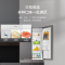 海尔(Haier)406升十字对开门超薄嵌入冰箱 彩晶面板 DEO净味养鲜 家用 BCD-406WLHTDEDSLU1