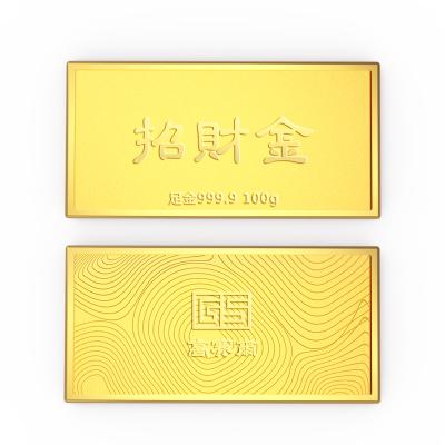 【付款后三天内发货，支持回购】高赛尔CGS投资金条100g足金Au9999 金条金砖金片投资收藏