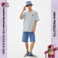 [1件5折价:79.5]美特斯邦威草莓熊联名短袖T恤夏季潮流后背印花情侣装百搭