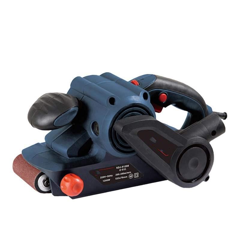 大功率3寸闪电客手提砂带机砂带倒装打磨机木工沙带机抛光砂纸机可调