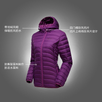 Marmot/土拨鼠款户外防泼水透气女轻量鹅绒羽绒服