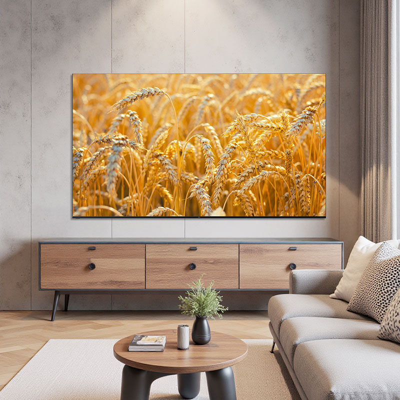 海尔75英寸超高清智能液晶电视一级能效铝合金边框支持HDR和语音控制博卡灰高清大图