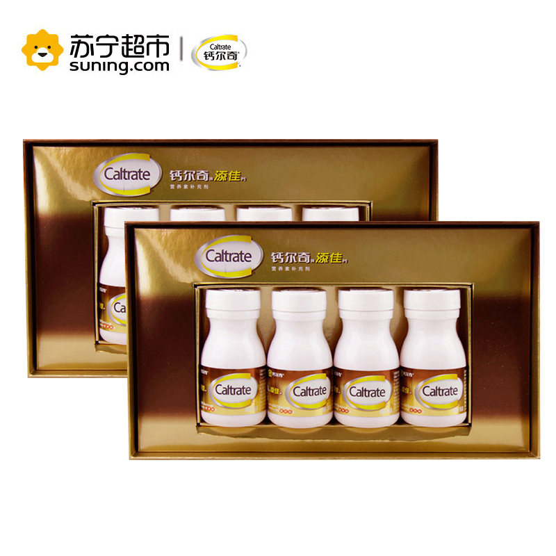 钙尔奇(Caltrate)添佳片480片礼盒套装（1.04g/片×240片/盒*2盒装）