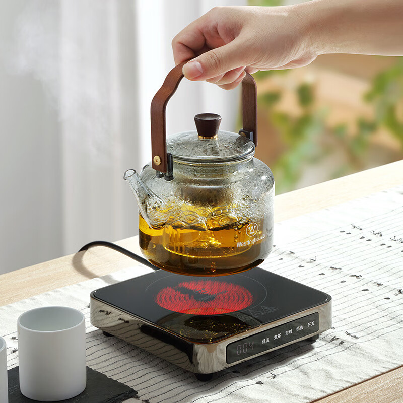 西屋(WESTINGHOUSE) 1300W大功率铝合金超薄电陶炉围炉煮茶器 1.1L WTLT38高清大图