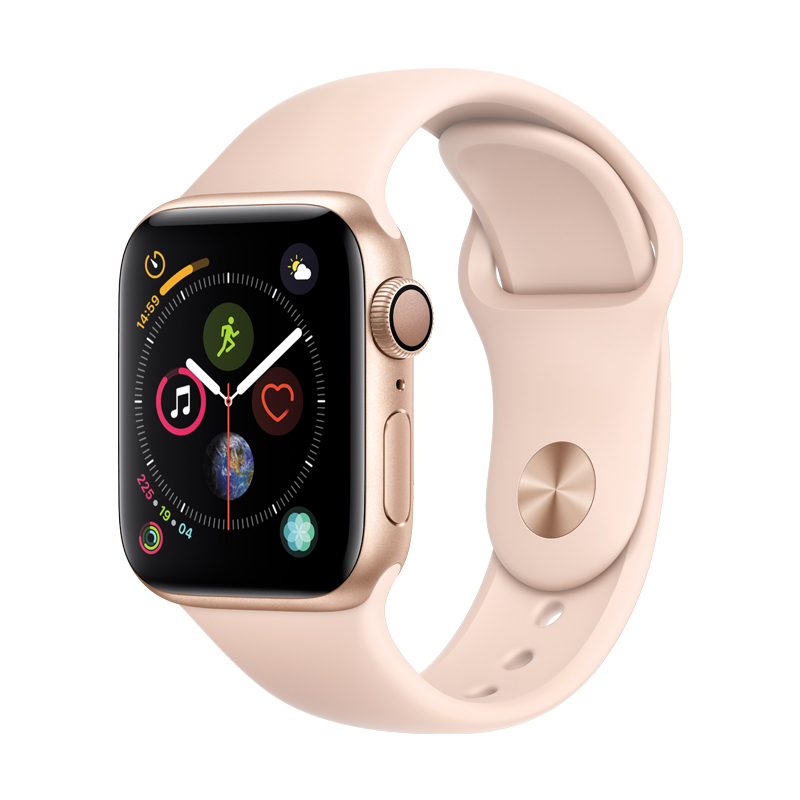 Apple Watch Series4 智能手表 GPS 40毫米 金色铝金属表壳搭配粉砂色运动型表带