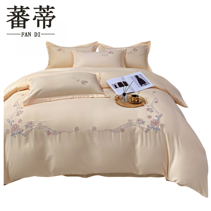 蕃蒂1.2米床四件套1.5*2.0m套高清大图