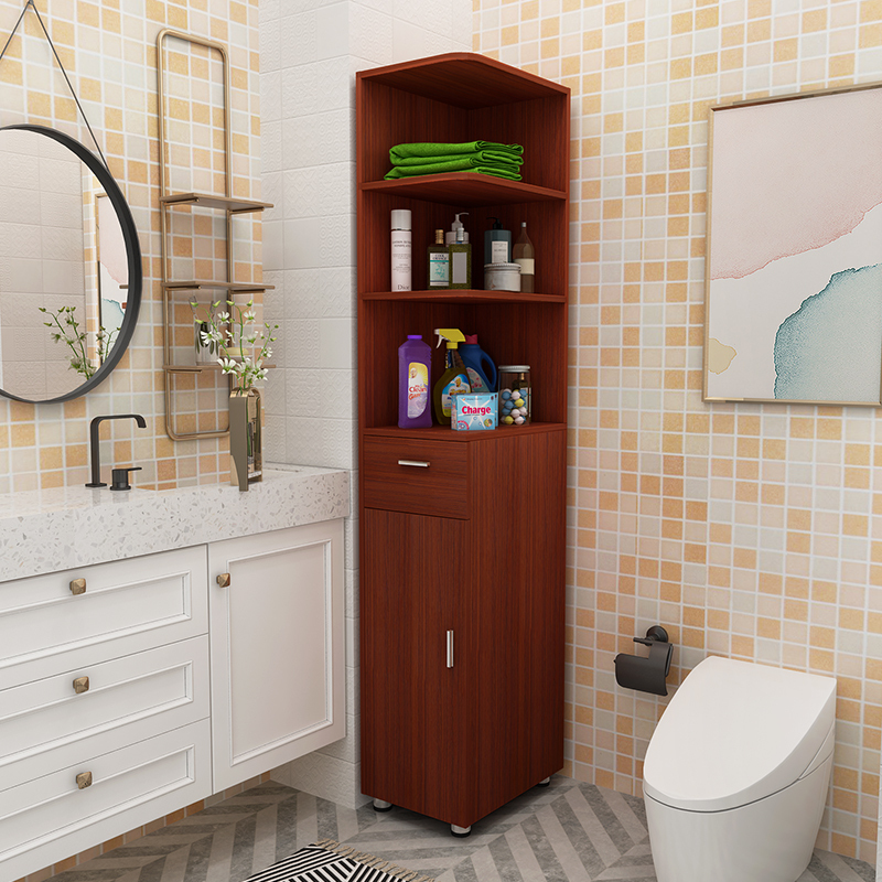 寻木匠浴室边柜卫生间夹缝收纳储物转角柜马桶落地柜厕所窄柜置物架