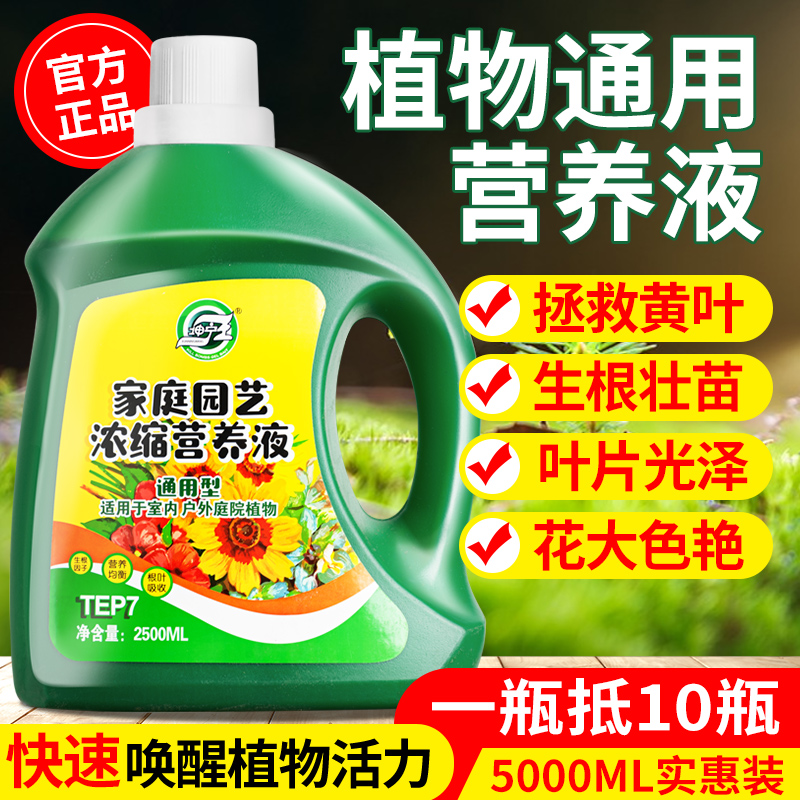 [补贴10%]营养液植物通用型花肥发财树富贵竹绿萝水培盆栽家用花卉绿植肥料