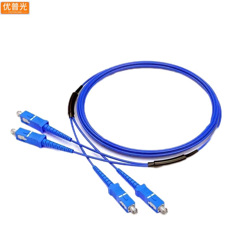 优普光铠装单模双芯光纤跳线SC-SC 10米/根高清大图