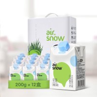 新希望airsnow轻爱大麦清汁酸牛奶200g*12盒 礼盒装
