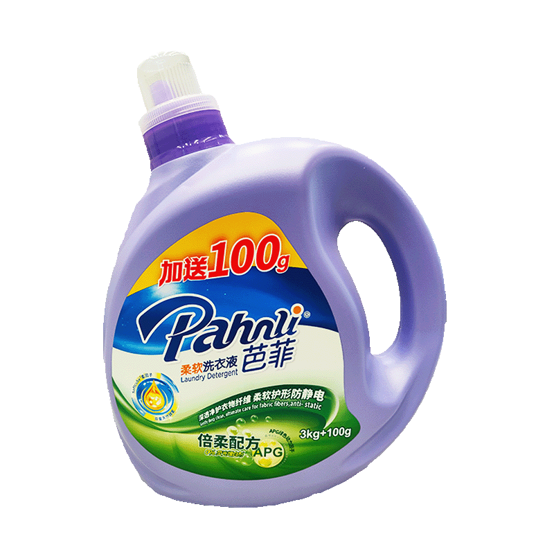 芭菲倍柔配方洗衣液 3kg+100g/瓶高清大图