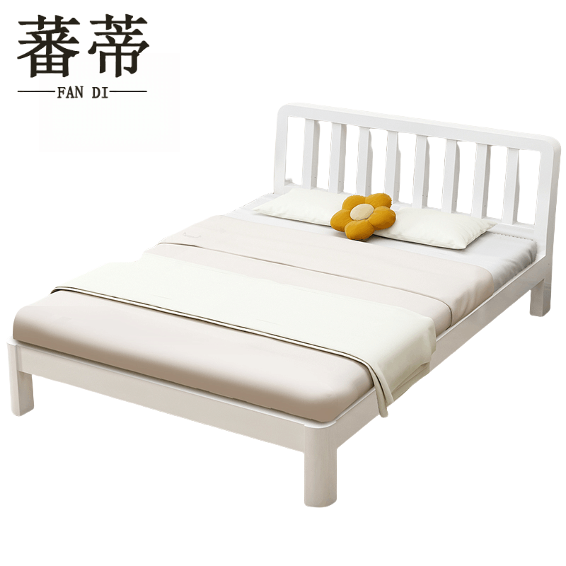 蕃蒂铁艺床1m+床垫套图片