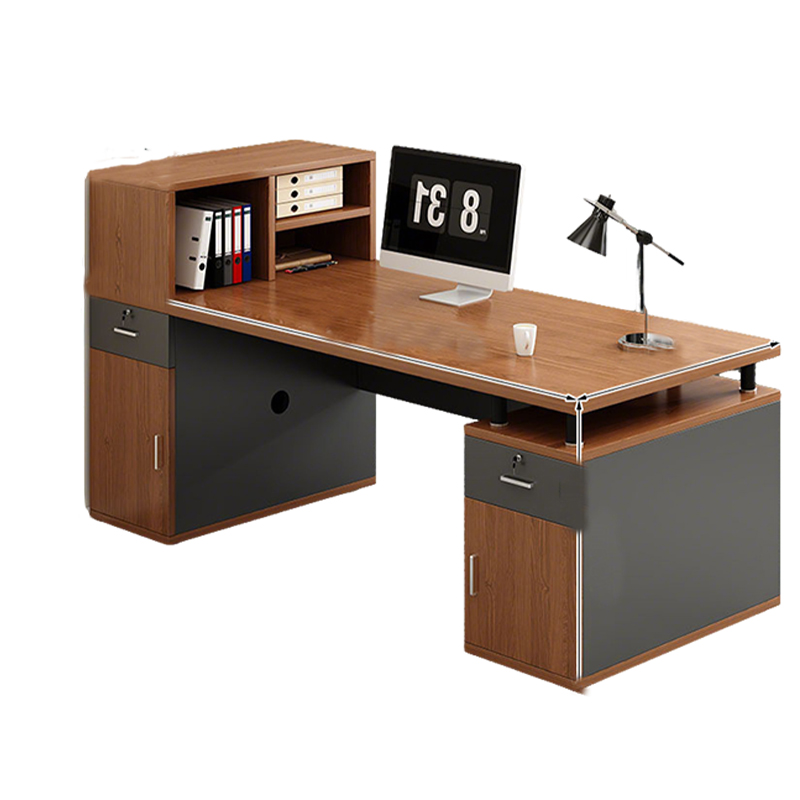 围达 办公桌 单人加高右柜 张高清大图