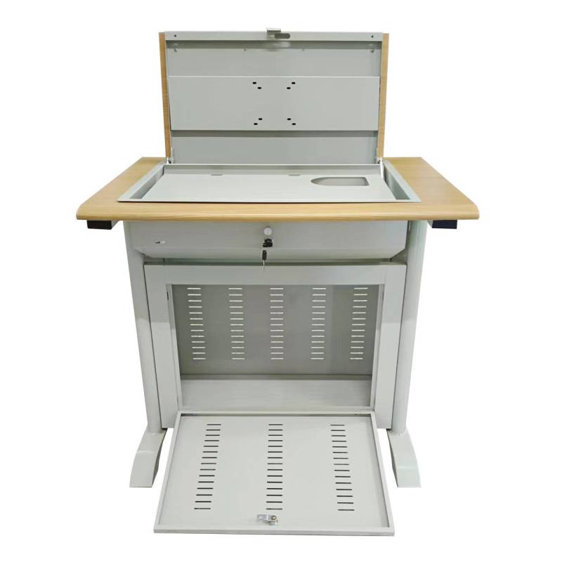 京铁威 单人位隐藏式翻转电脑桌800*700*760mm/张高清大图