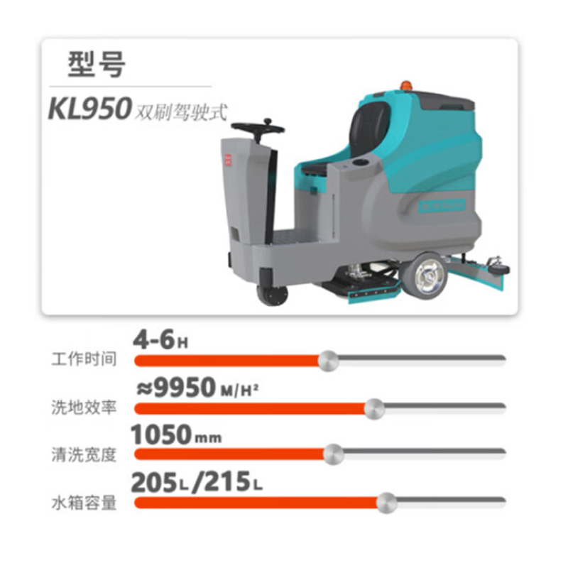 凯叻驾驶式洗地机 KL950高清大图