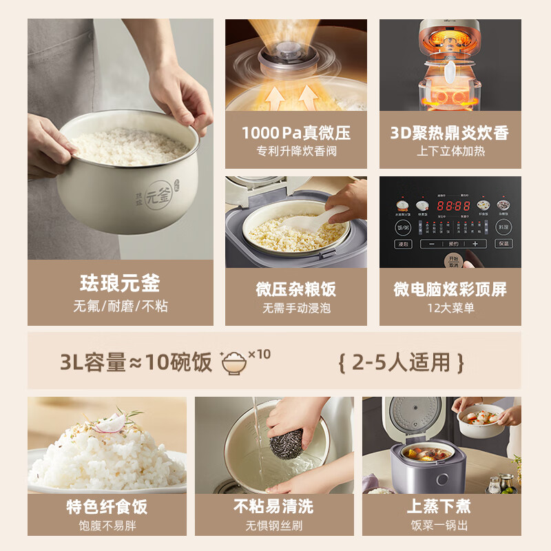 小熊(bear)电饭煲 电饭锅 DFB-D30T1高清大图