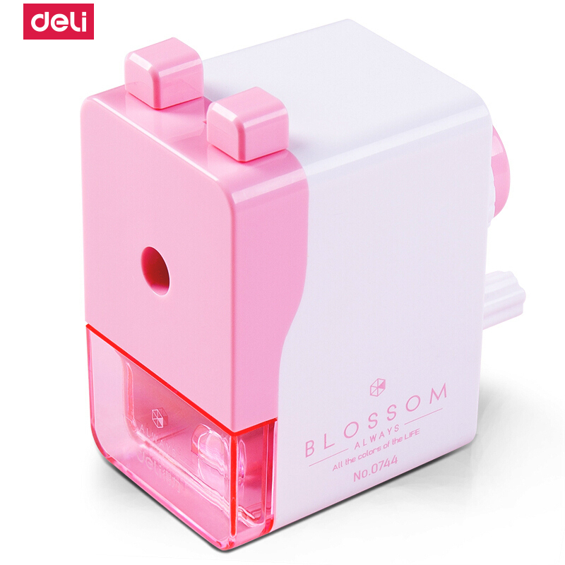 得力 Deli 办公文具0744r 得力 Deli 0744手摇转笔刀削笔器简约韩国风小清新创意卡通可爱自动铅笔刀多功能卷笔刀文具 红色2个 价格图片品牌报价 苏宁易购苏宁自营