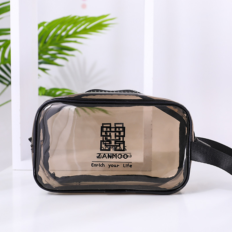 不二萌物网红化妆包ins风超火便携女旅行透明大容量洗漱包收纳袋收纳袋 三维工匠高清大图