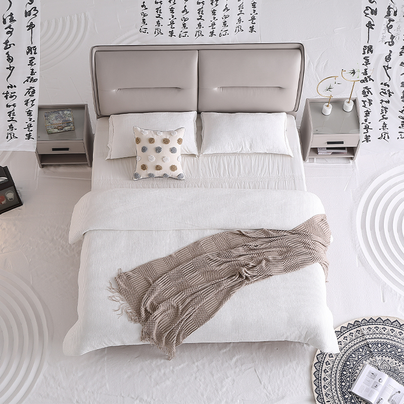 掌上明珠秋季新品15sc07602布艺软床