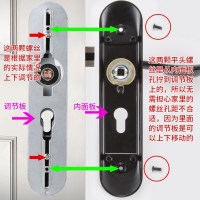 固特GUTE 换锁请看此款室内卧室房门不锈钢门锁可调节家用实木门锁具(适合门厚35-45mm)