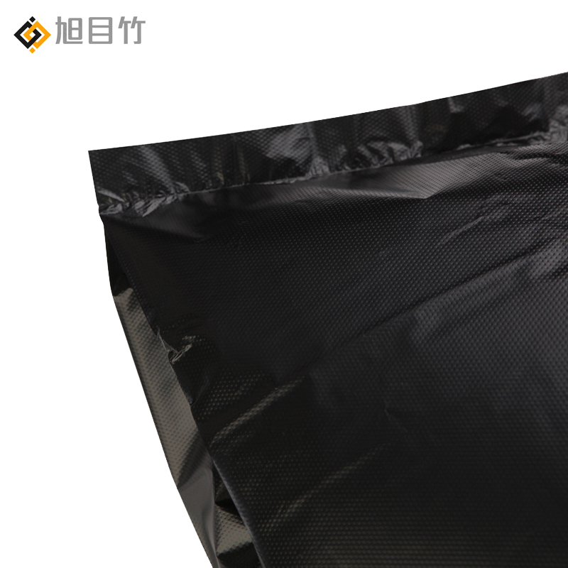 加厚一次性黑色环卫平口大垃圾袋 100*120 个高清大图