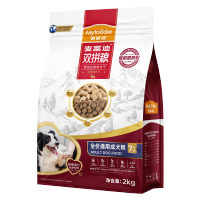 麦富迪双拼粮老年犬狗粮成犬双拼粮通用泰迪柯基金毛高龄犬老狗专用狗粮2kg