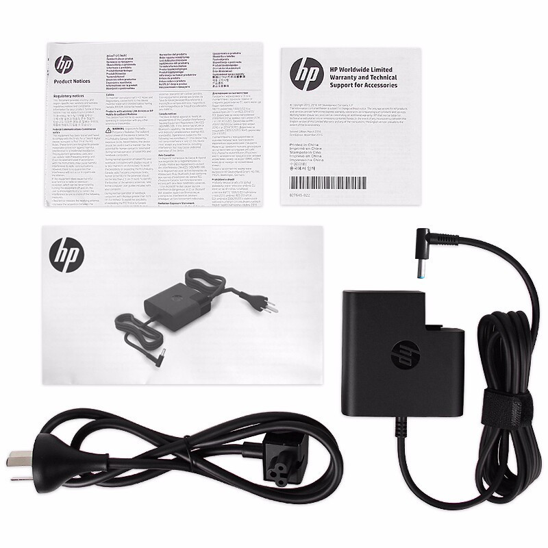 惠普(hp)65W 笔记本电源适配器 充电器 自带接口转换线(4.5mm转7.4mm)