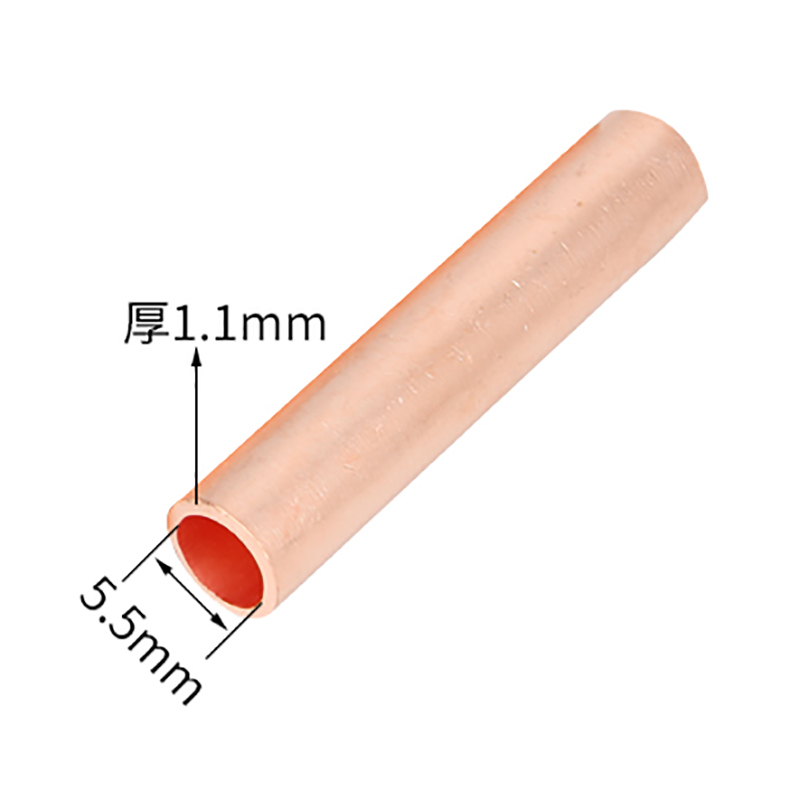 ABLEMEN 铜接管GT 直通接线铜管 通孔 连接管 GT-35mm2 (1包20只)