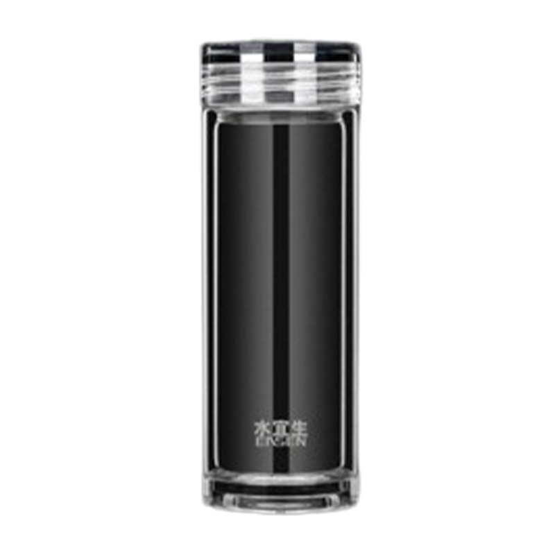 水宜生玻璃杯380ml手工烧制高透晶钻杯身G711