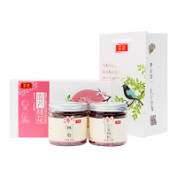 庄民红枸杞桃胶礼盒376g/盒 桃胶桃花泪中宁宁夏红枸杞子礼盒装 精选好货可泡水保健茶 养生茶