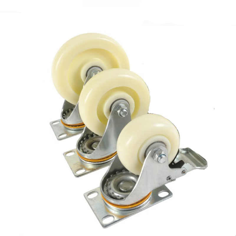 知铁 板车脚轮刹车轮 4寸 个高清大图