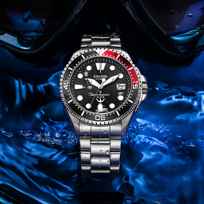 ebohr依波手表探索者系列自动机械表潜水表男表5133视频