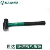 SATA/世达 纤维柄八角锤大锤方头锤砸墙拆墙工具石工锤多功能锤铺地砖锤92348（14磅）
