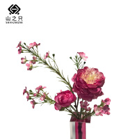 山之只 仿真花牡丹创意花束(不含花器) MZ0188 束