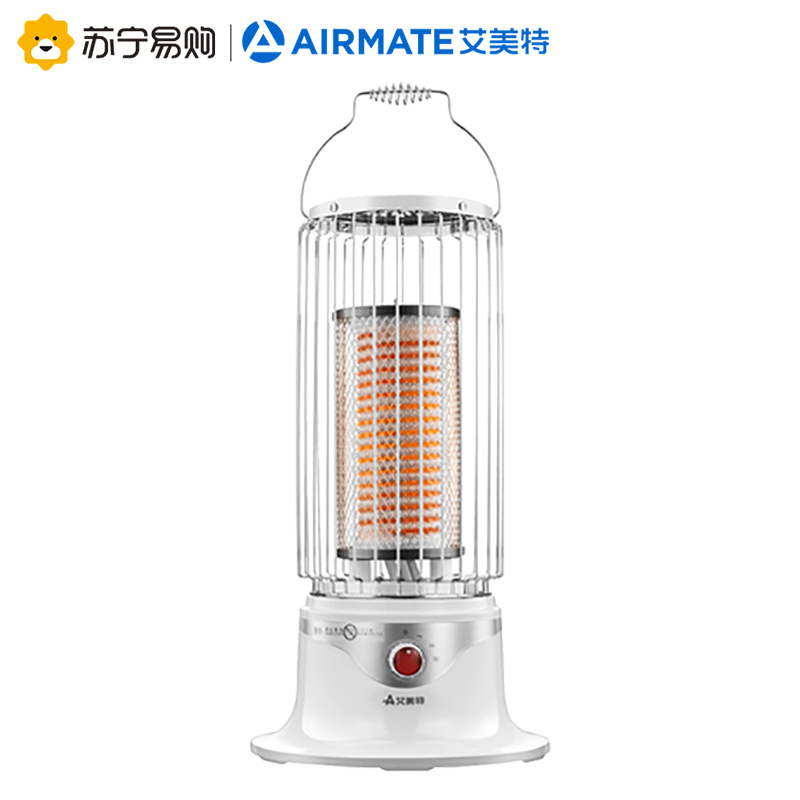艾美特 鸟笼取暖器家用节能暖炉小太阳节能烤炉便携暖风机复古 白色