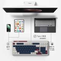 腹灵FL·ESPORTS CMK98 机械之心-MX冰薄荷轴 98键全键热插拔 RGB游戏电竞机械键盘笔记本电脑办公