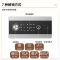 鑫金虎 保险箱家用小型指纹密码锁 H700×W420×D380 灰银色