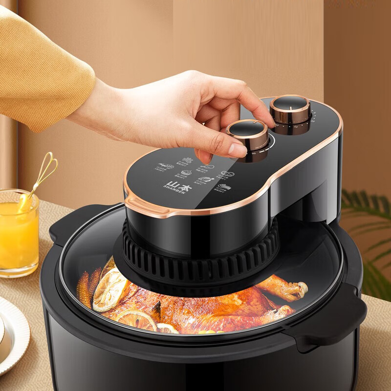 山本 空气炸锅 电炸锅 可视化窗口 不粘锅涂层 抽拉式 功率1350W 220V 5L S-AK50L / 台高清大图