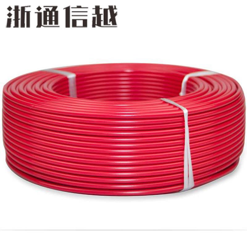 浙通信越 电线 国标塑铜线 单芯股 BV 1.5 /米 多色 100米/盘图片