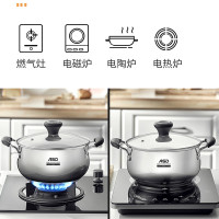 爱仕达(ASD)汤锅304不锈钢锅家用燃气电磁炉通用20CM加厚煮锅韩国泡面锅小拉面锅宝宝辅食锅炖锅 TS20B1WG