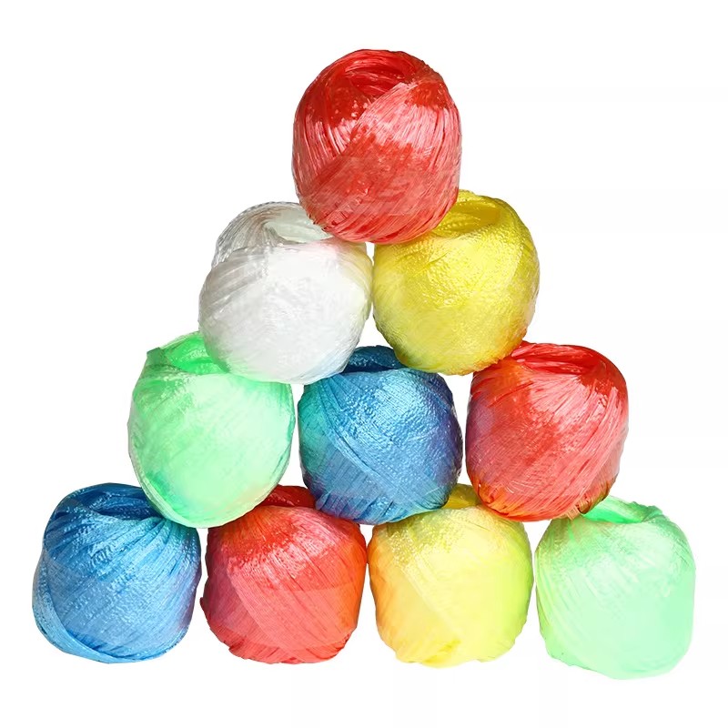 得力123全新料pp彩色塑料捆扎绳尼龙打包绳捆绑绳塑料绳子 60米/卷 5卷装高清大图