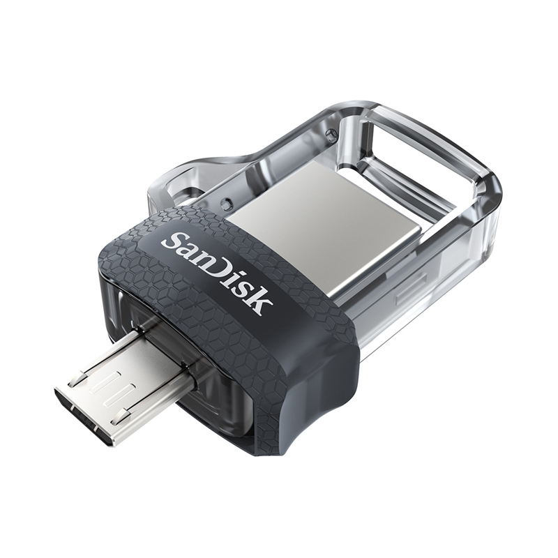 闪迪(Sandisk)64GB U盘 酷捷 高速手机电脑两用双接口OTG内存扩容 灰色