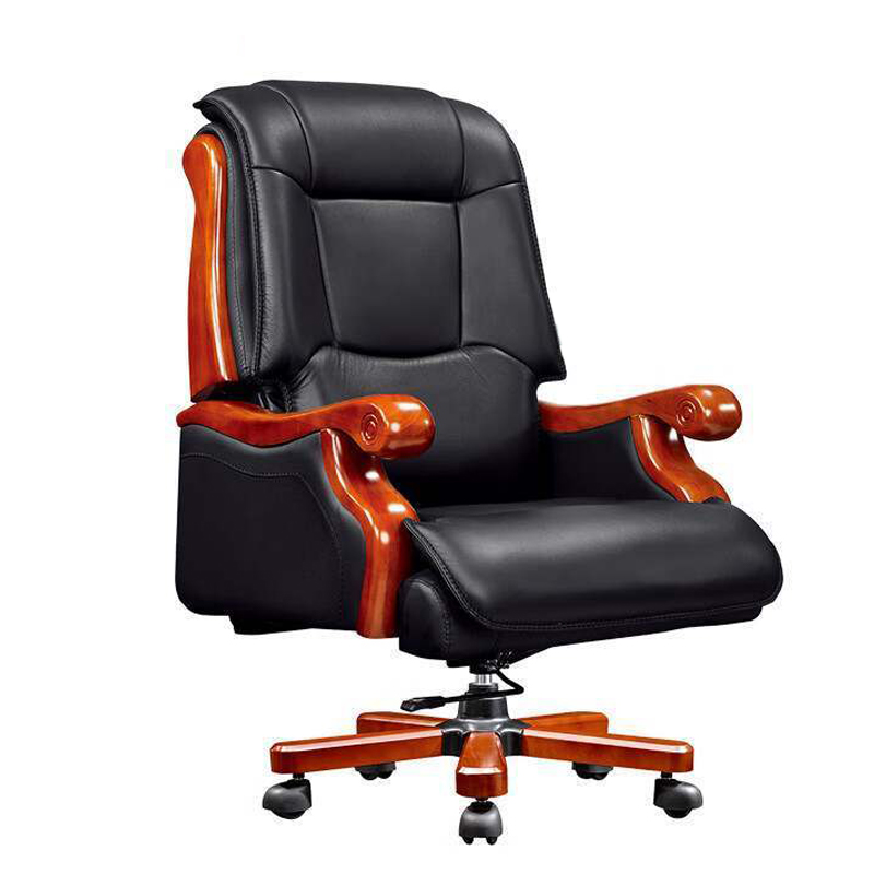 烁恒老板椅牛皮把高清大图