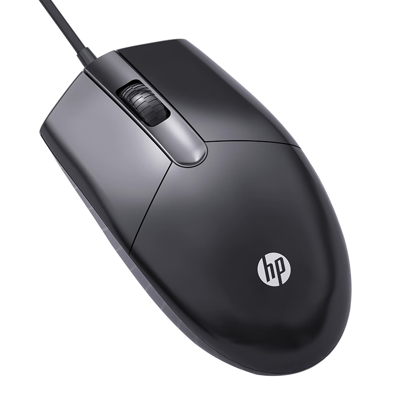 惠普(HP)M260有线鼠标 商务办公学习男USB接口 笔记本台式机电脑适用黑色[有声]高清大图