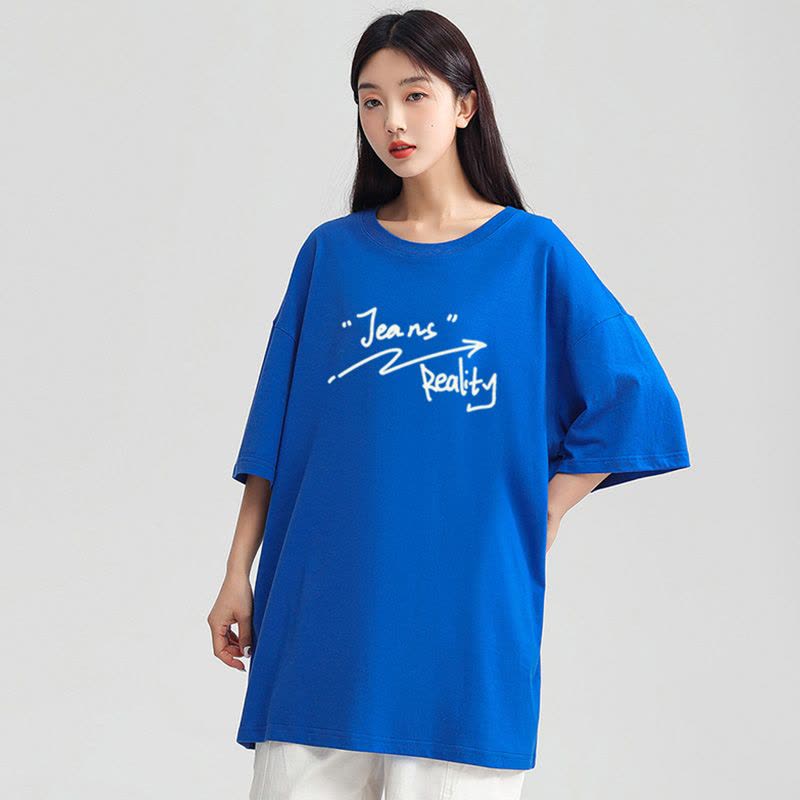 真维斯正肩短袖t恤女纯棉宽松夏季学生潮韩版设计感小众上衣半袖图片