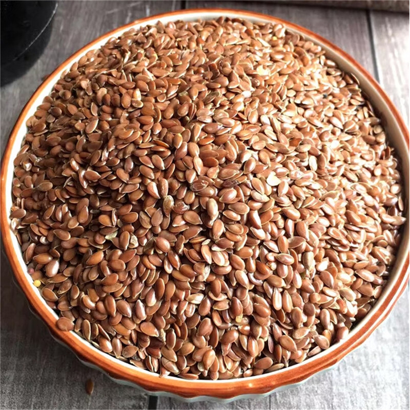 内蒙古生黄金亚麻子特产级胡麻亚麻籽高亚麻酸亚麻籽粉奇亚籽高清大图