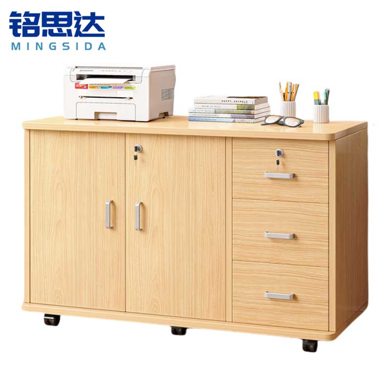 铭思达活动柜三抽两门台