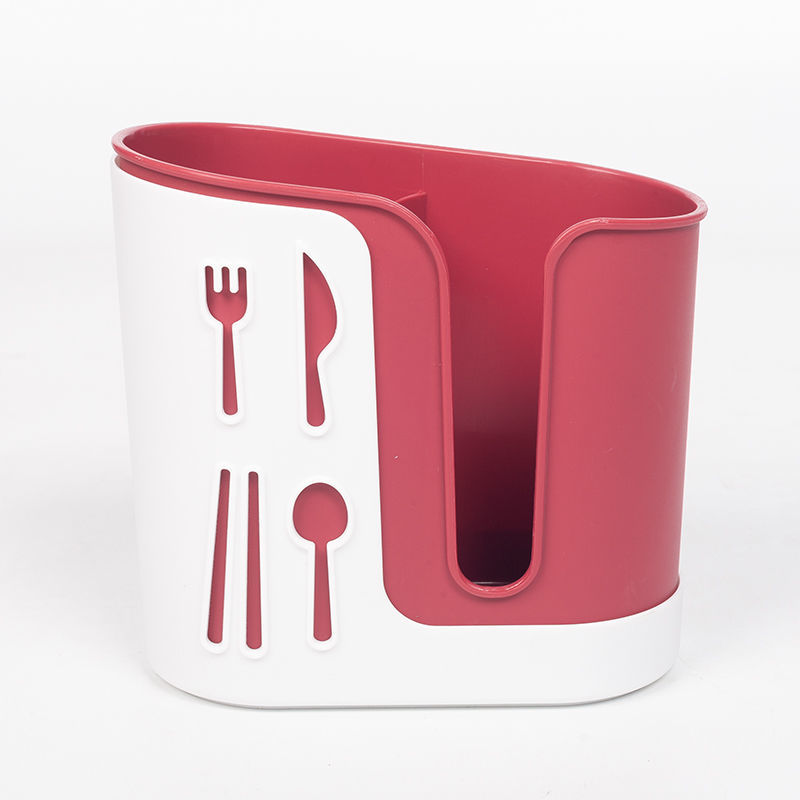 白红 筷子篓多功能筷子收纳盒碗筷沥水筷笼子家用放筷子盒勺子厨房